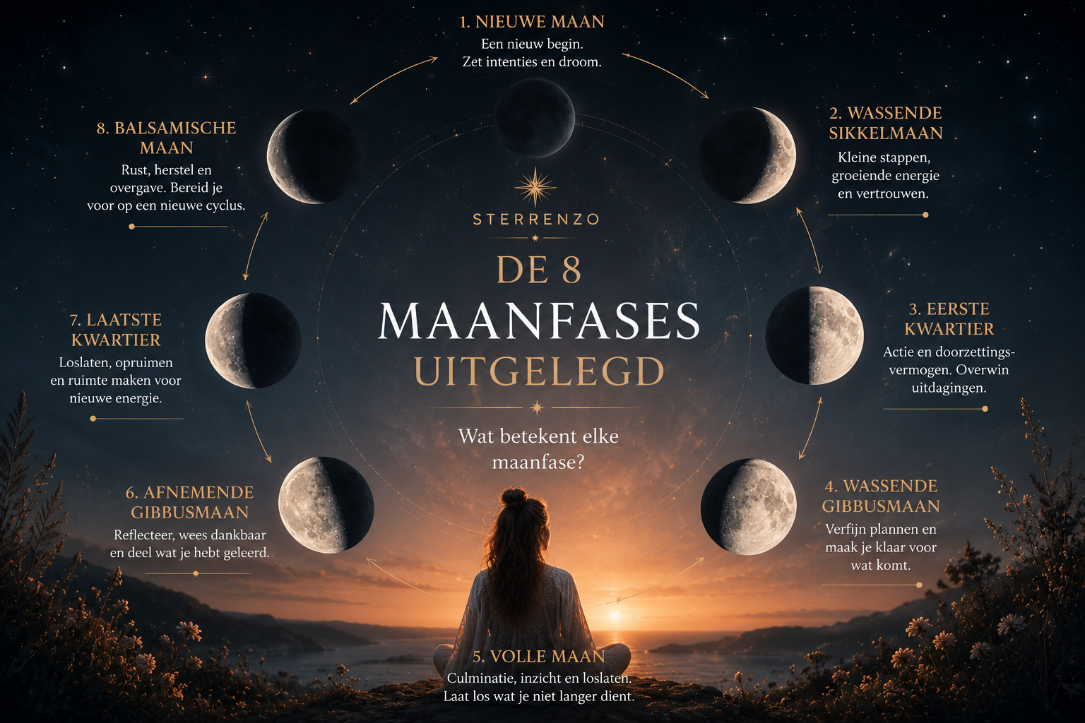 De 8 Maanfases Uitgelegd: Wat Betekent Elke Maanfase?